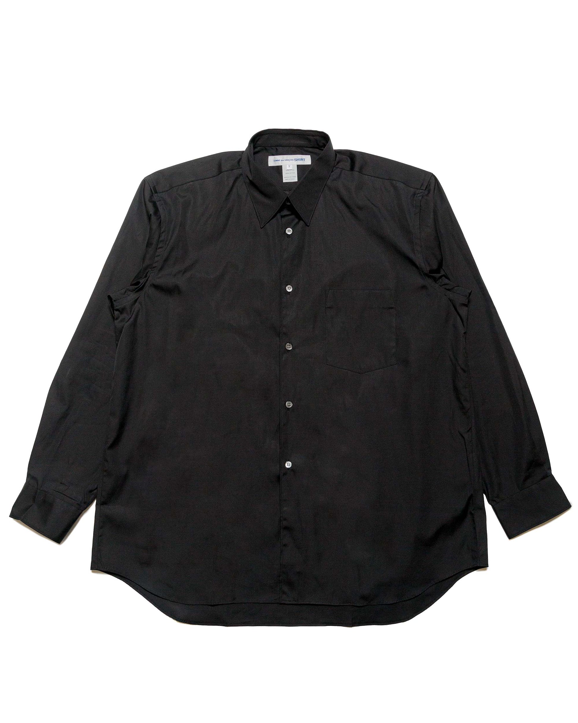 Comme des Garçons SHIRT Wide Classic Big Collar Shirt Black