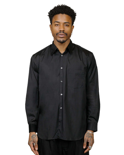 Comme des Garçons SHIRT Wide Classic Big Collar Shirt Blackmodel front