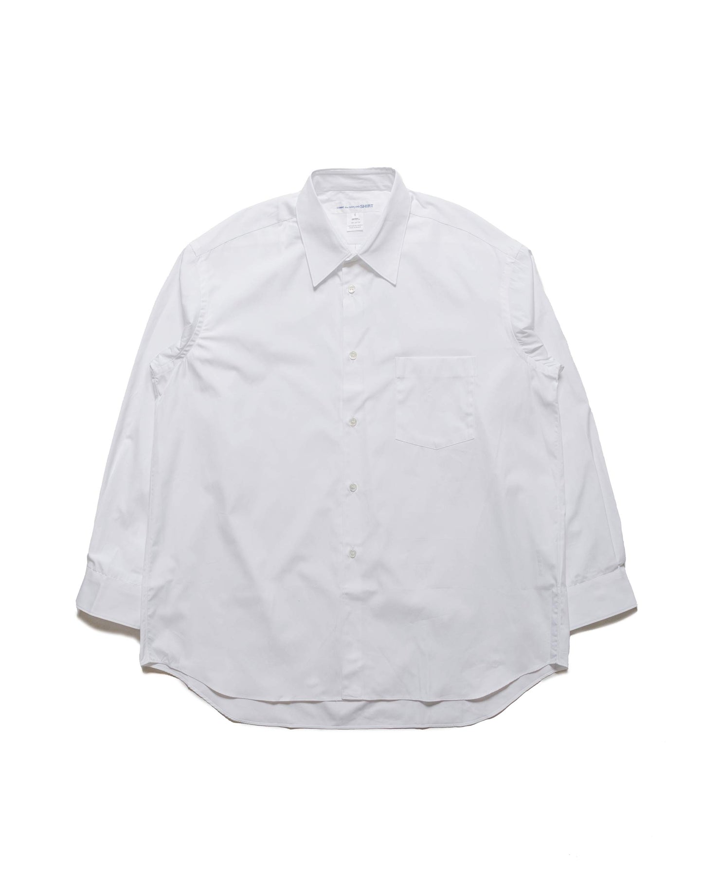 Comme des Garçons SHIRT Wide Classic Big Collar Shirt White