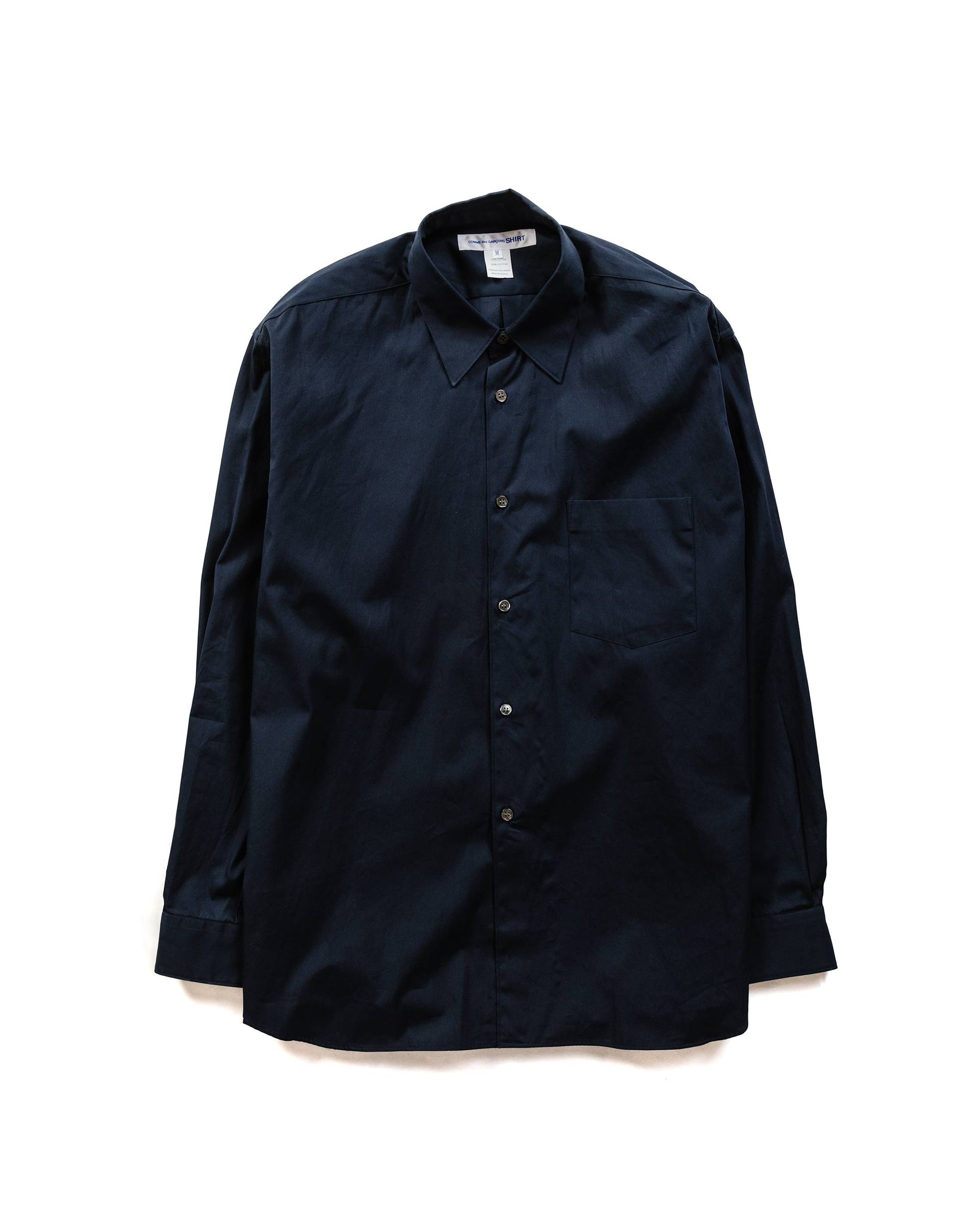 コム デ ギャルソン SHIRT ワイド クラシック ビッグカラー シャツ 