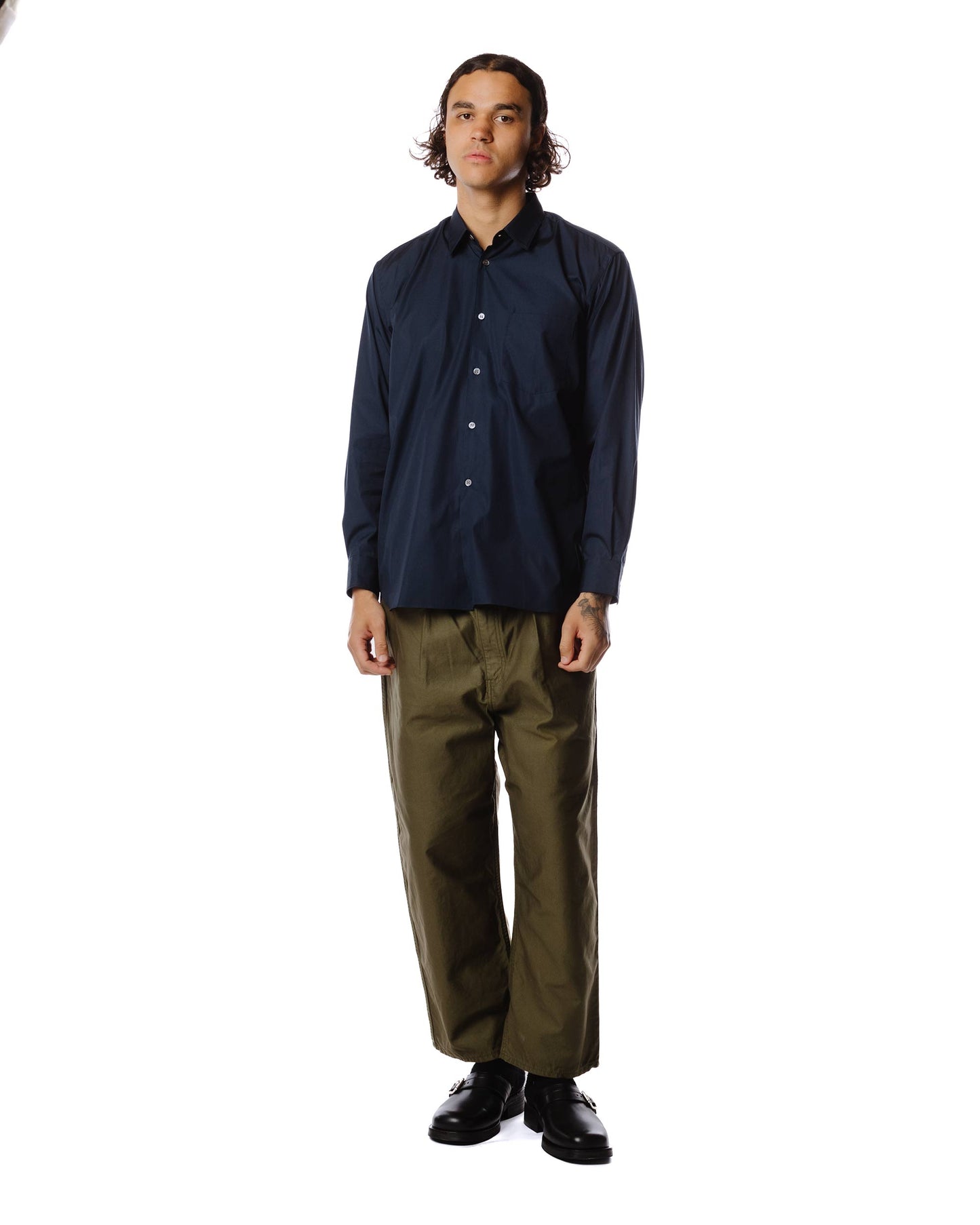 Comme des Garçons SHIRT Wide Classic Shirt Navy Model