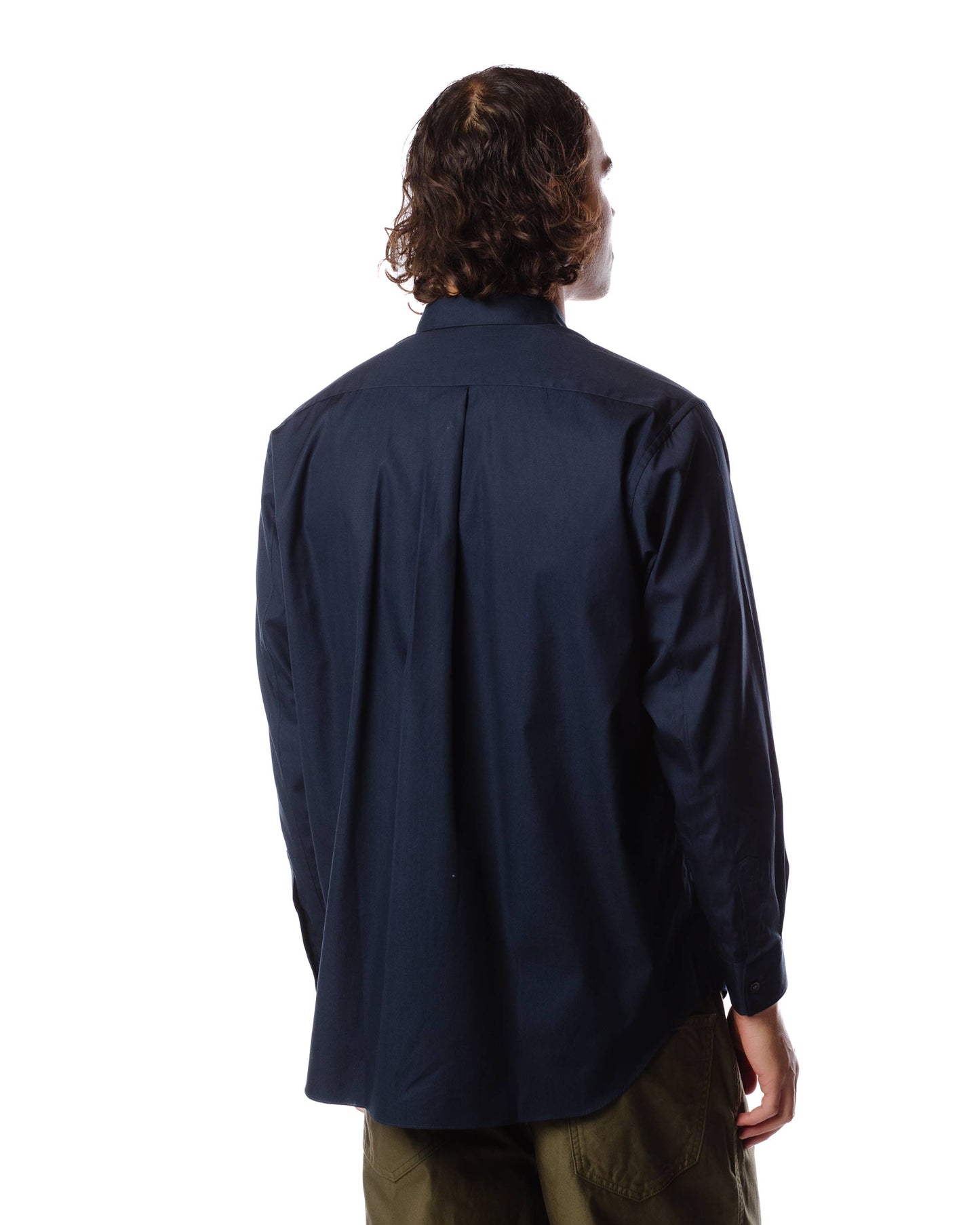 Comme des Garçons SHIRT Wide Classic Shirt Navy Model Rear