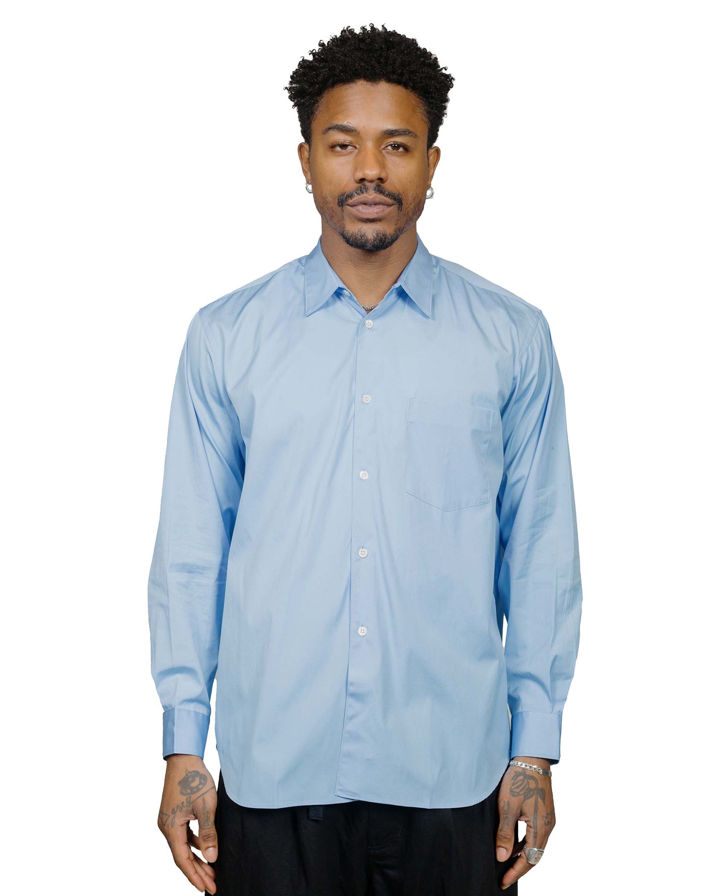 Comme des Garçons SHIRT Wide Classic Shirt Sky model front