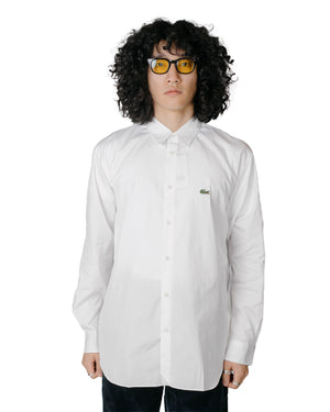 Comme des Garçons SHIRT x Lacoste Cotton Poplin Shirt White Model Front