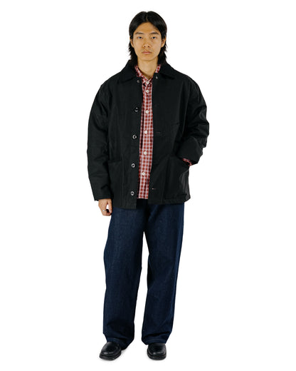 Conkers Blanket Jacket Cotton Dry Wax Black