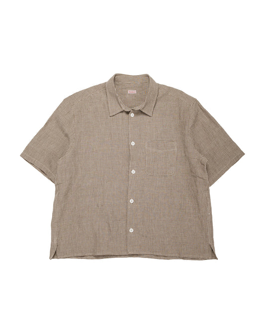 lost & found Conkers Conkers Farmer Shirt Short Sleeve Irish Line Straw