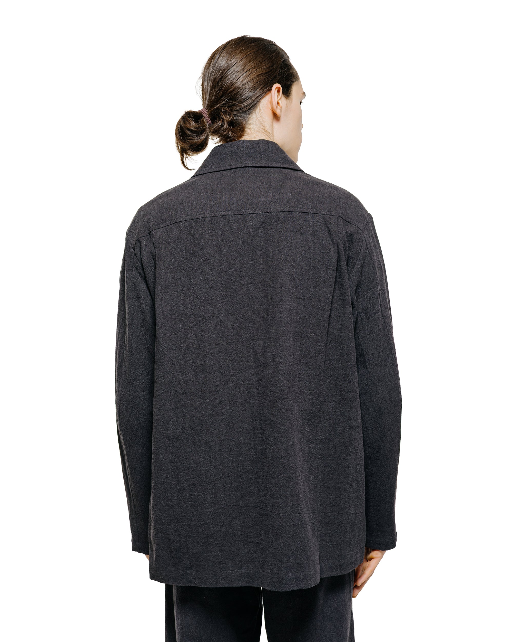Conkers Field Shirt Ramie Charcoal