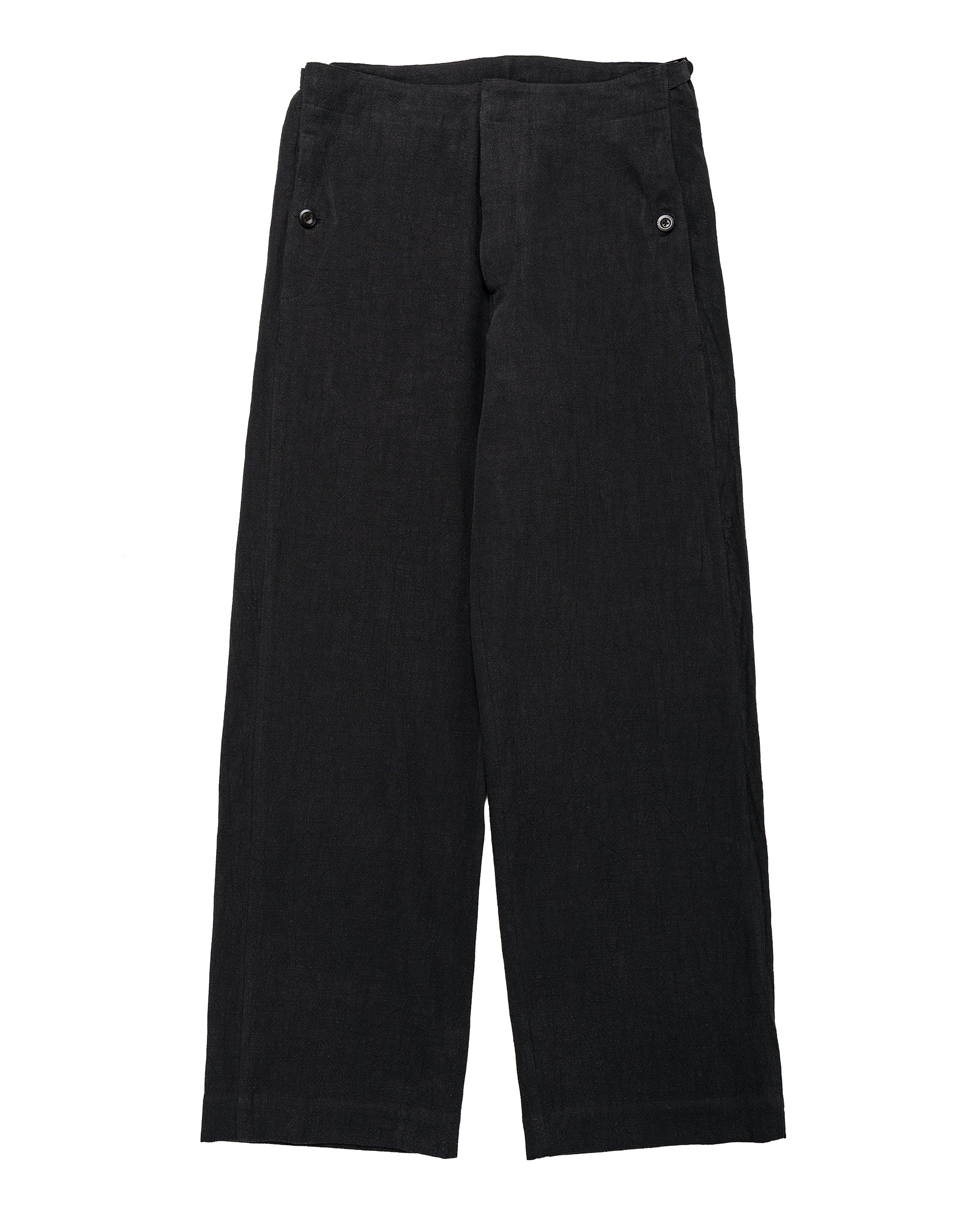 Conkers Tavern Trousers Ramie Charcoal