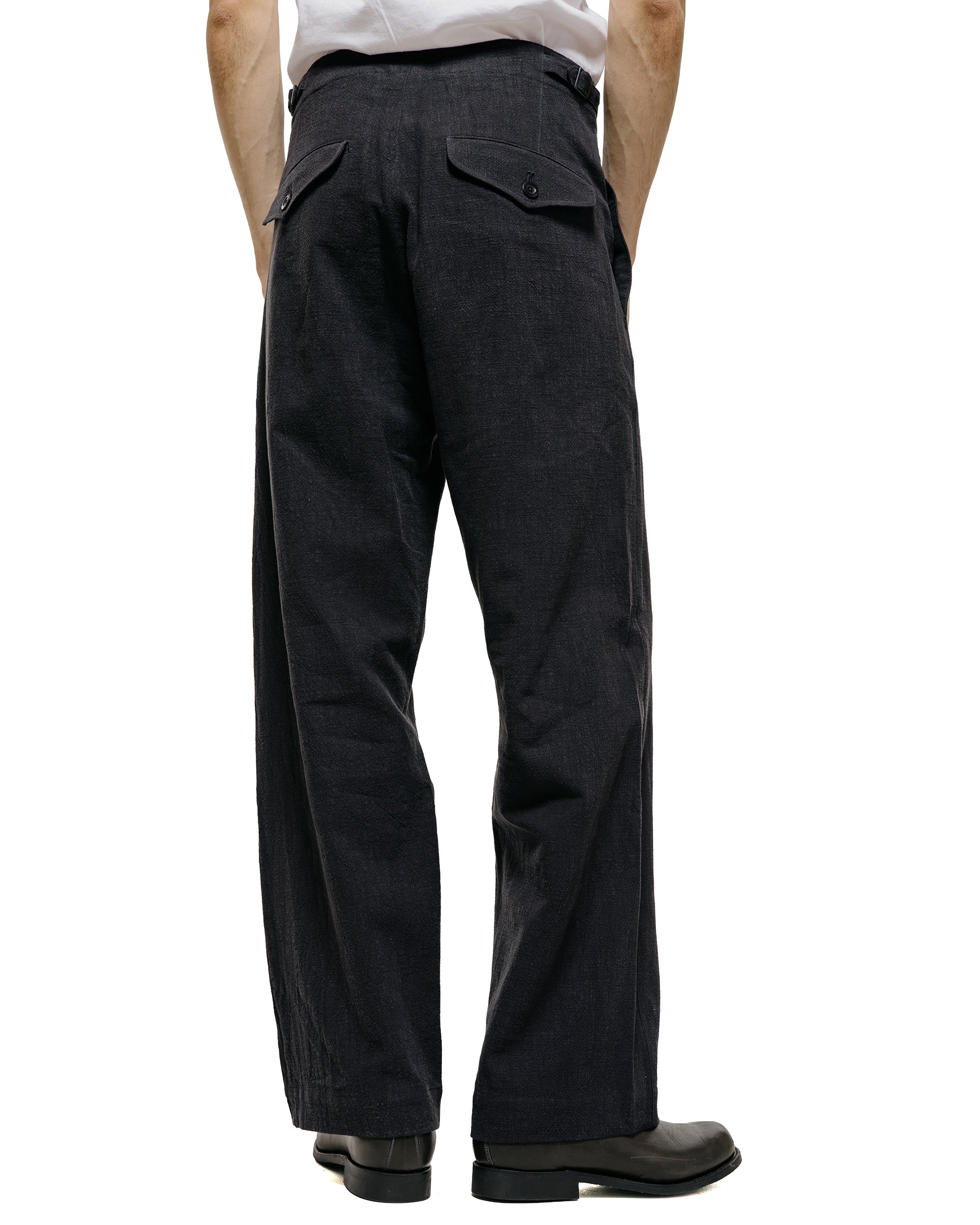 Conkers Tavern Trousers Ramie Charcoal
