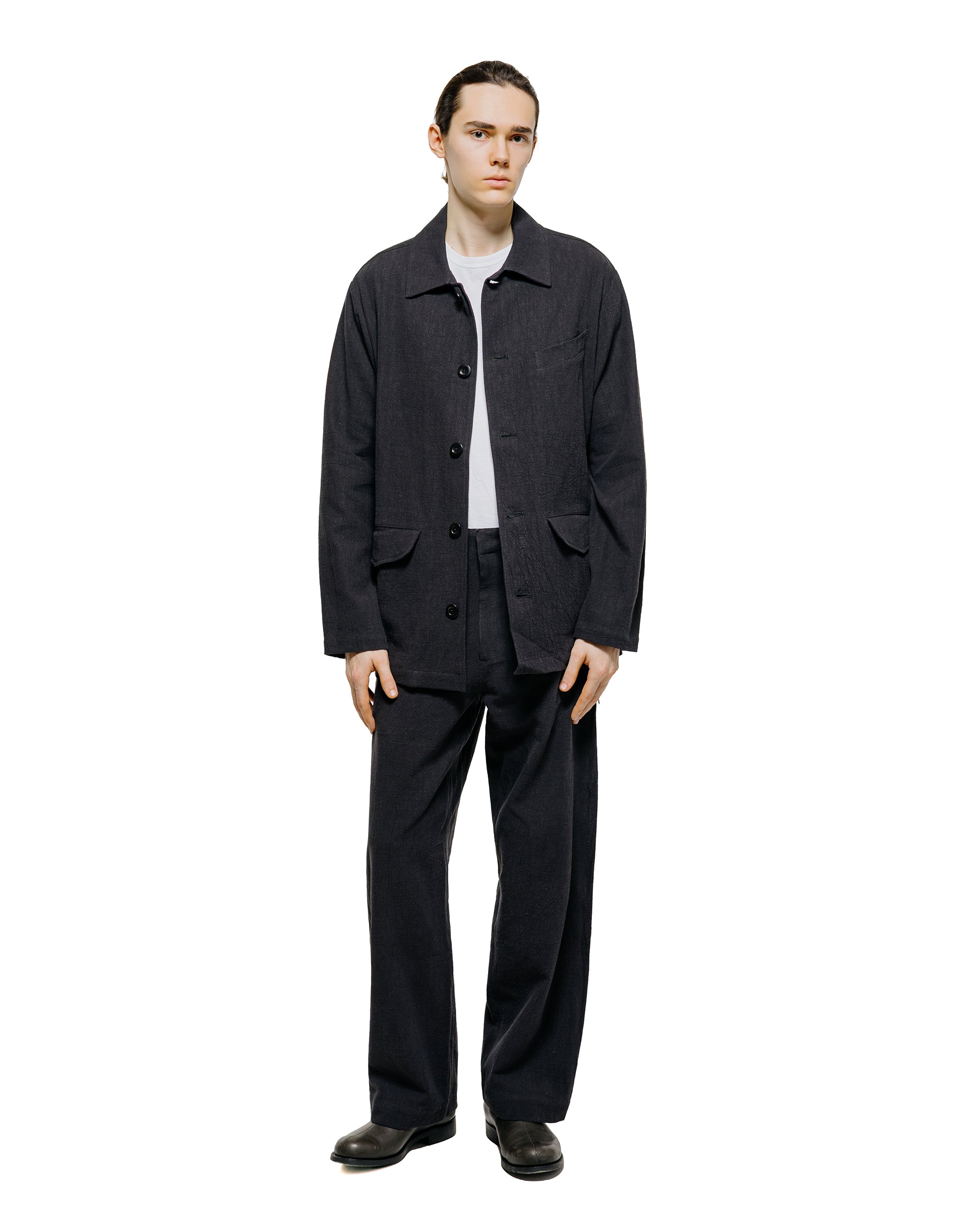 Conkers Tavern Trousers Ramie Charcoal