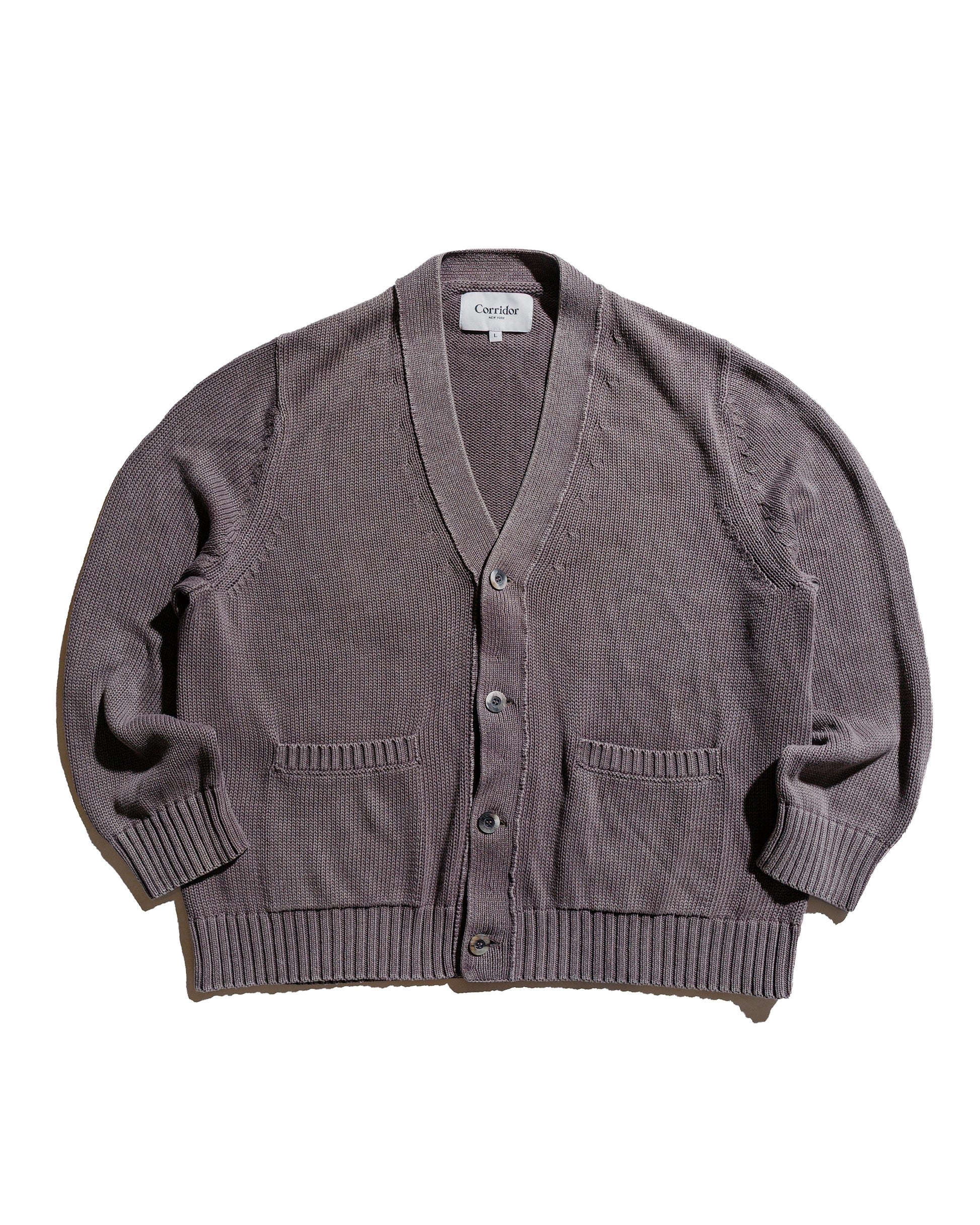 Corridor Acid Wash Cardigan Purple
