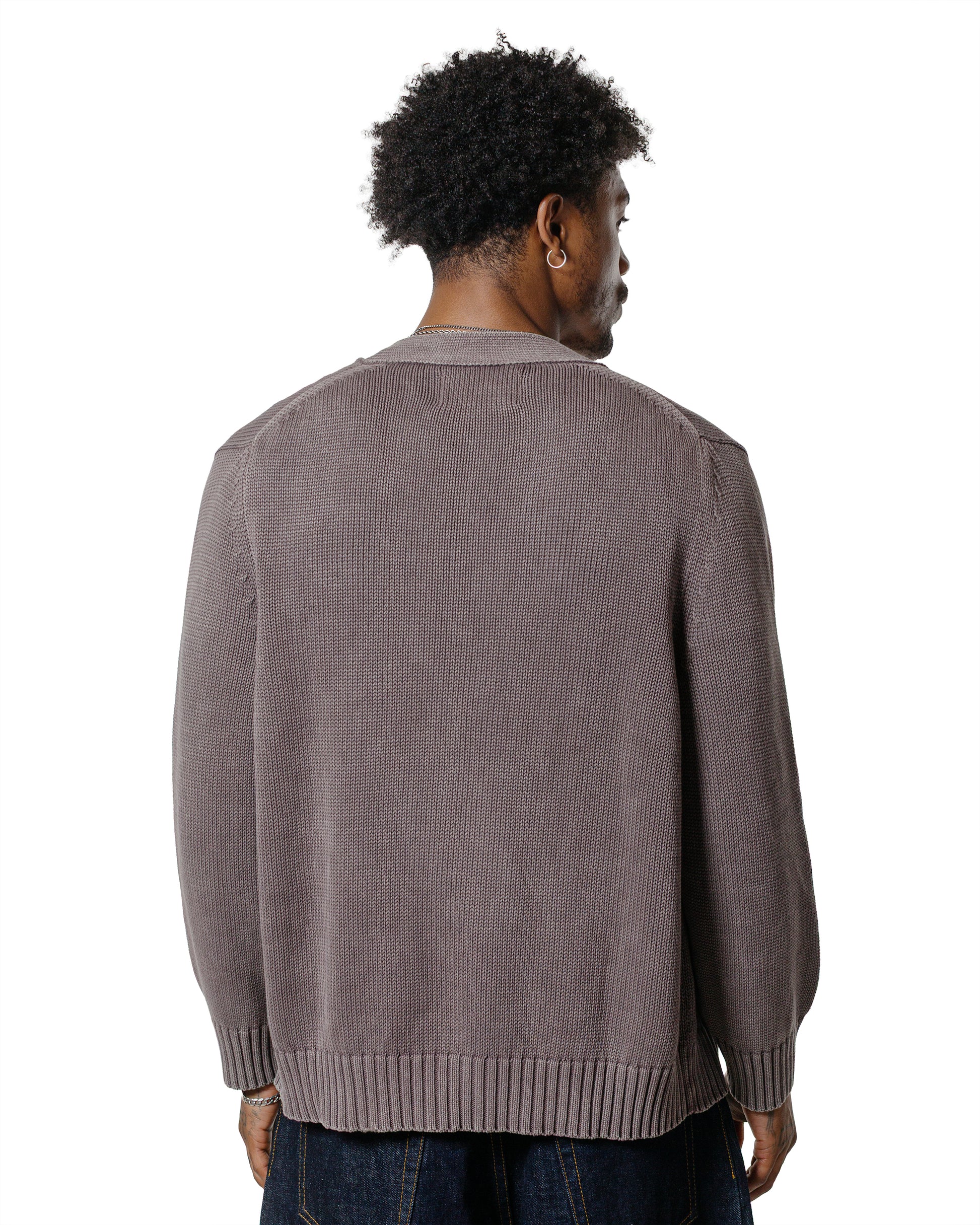 Corridor Acid Wash Cardigan Purple