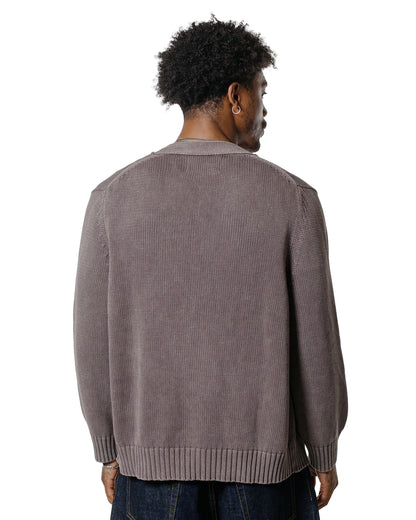 Corridor Acid Wash Cardigan Purple