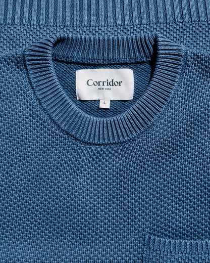 lost & found Corridor Corridor Pocket Crewneck Navy