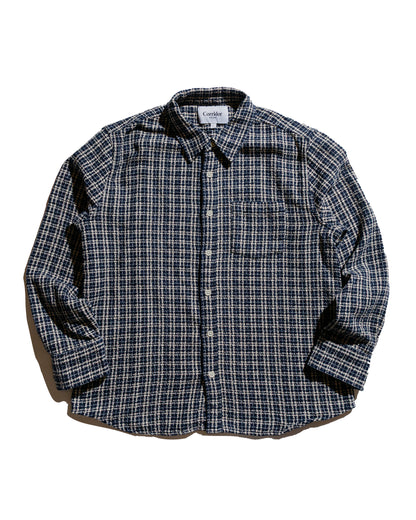 Corridor Reverse Tweed Snow Check Blue