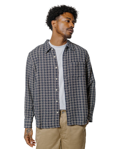 Corridor Reverse Tweed Snow Check Blue