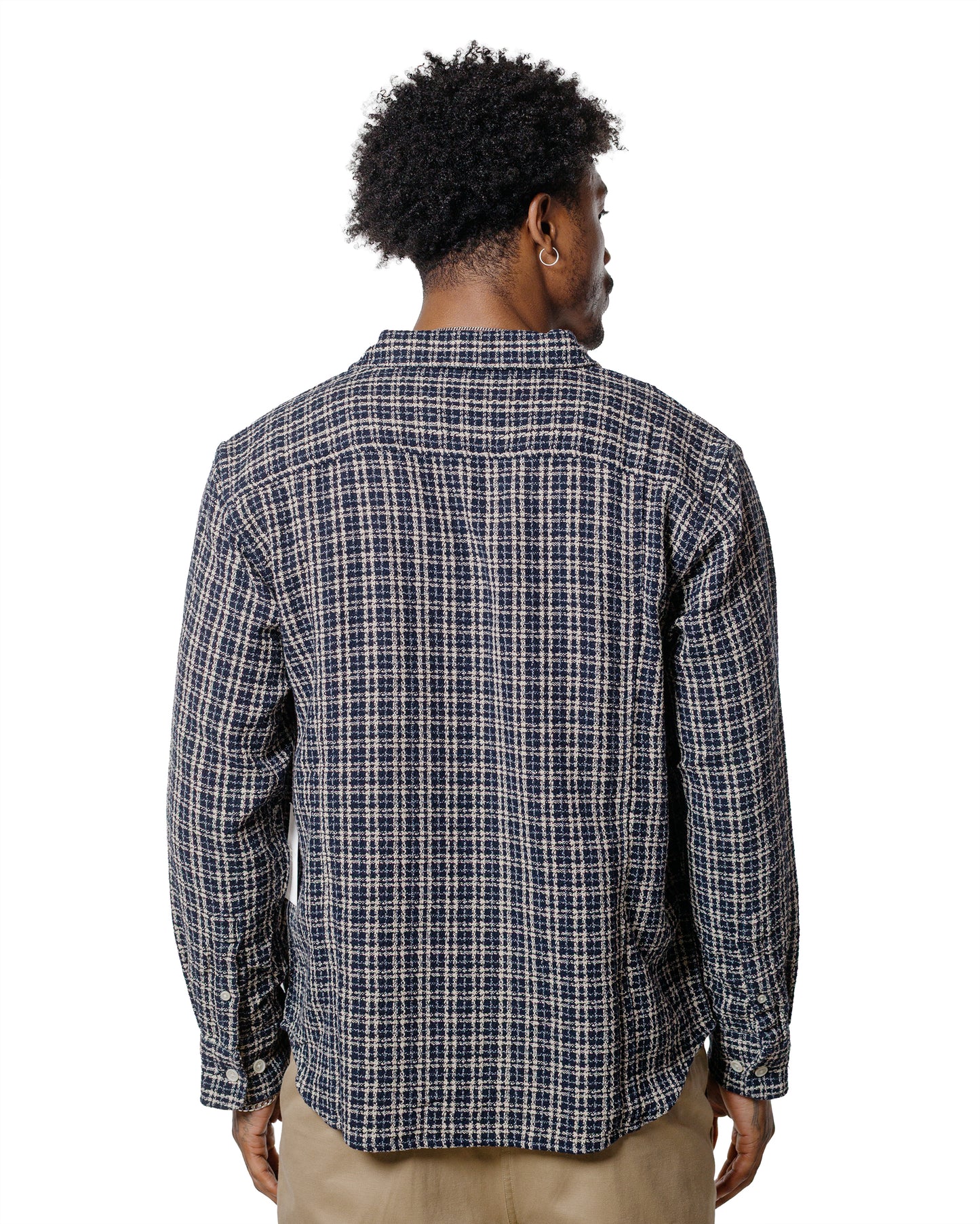 Corridor Reverse Tweed Snow Check Blue