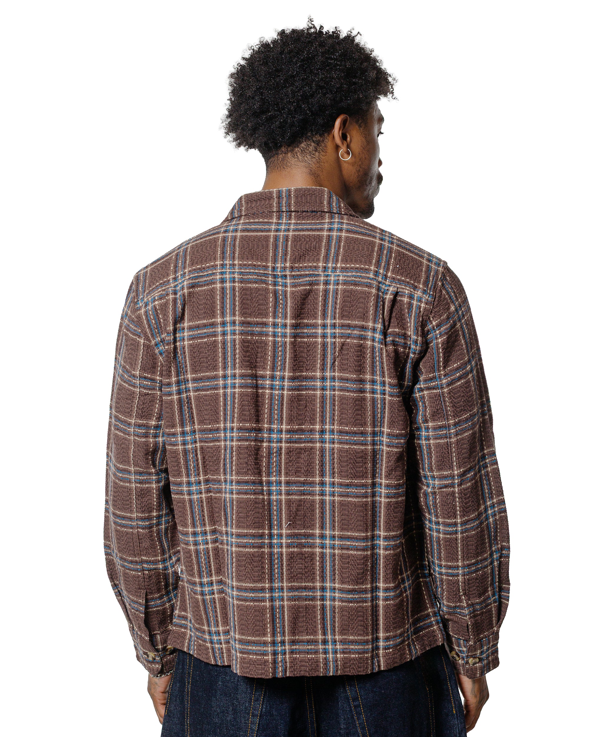 Corridor Venice Plaid Zip Jacket Brown
