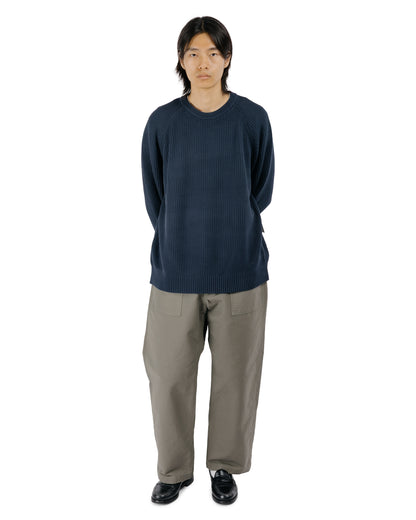 Corridor Washed Cotton Crewneck Navy