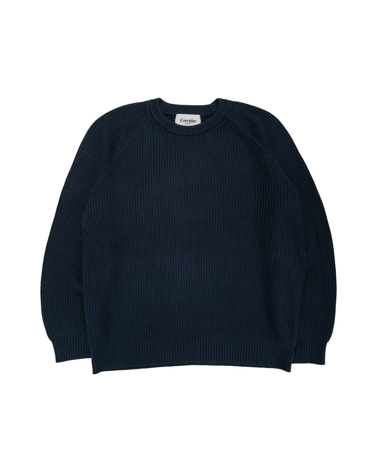 Corridor Washed Cotton Crewneck Navy