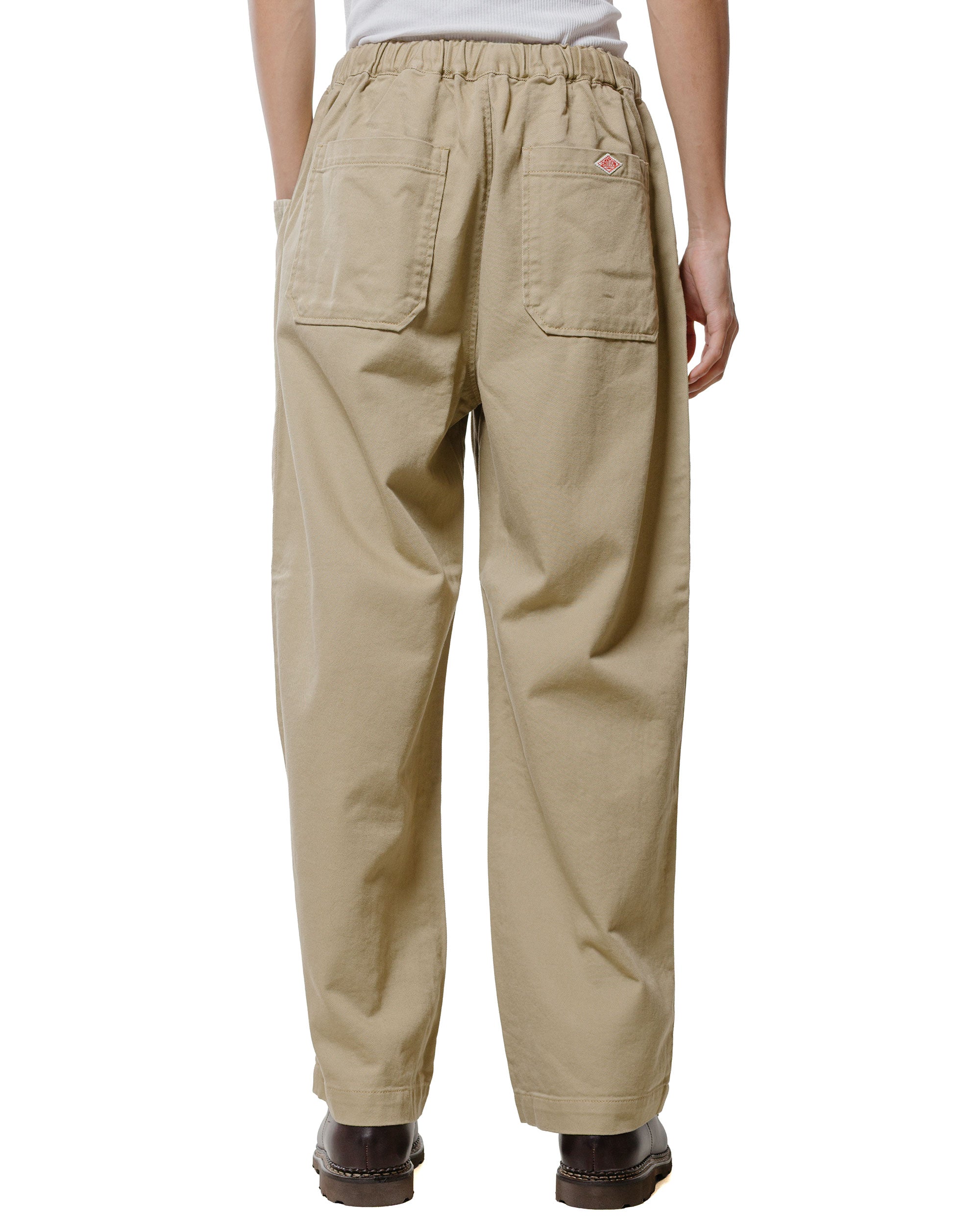 Danton 10/- Loose Chino Tuck Pants Beige