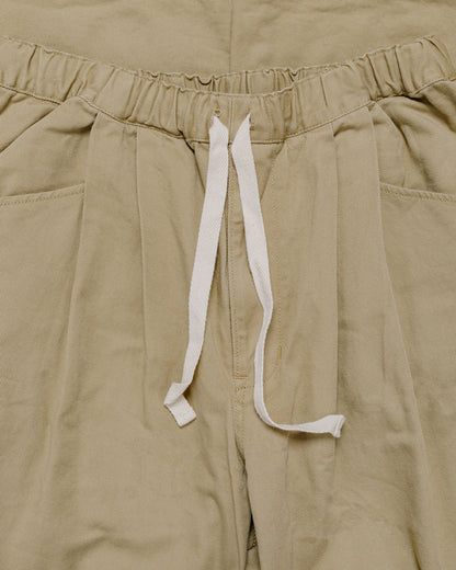 Danton 10/- Loose Chino Tuck Pants Beige