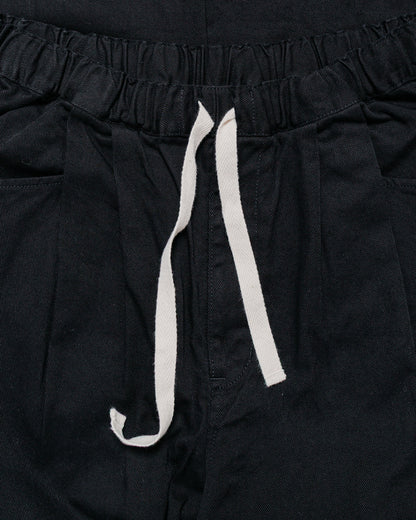 Danton 10/- Loose Chino Tuck Pants Black