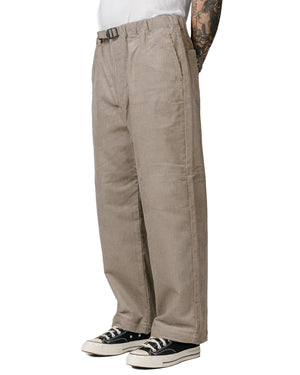Danton Corduroy Easy Pants Taupe Grey Model Front