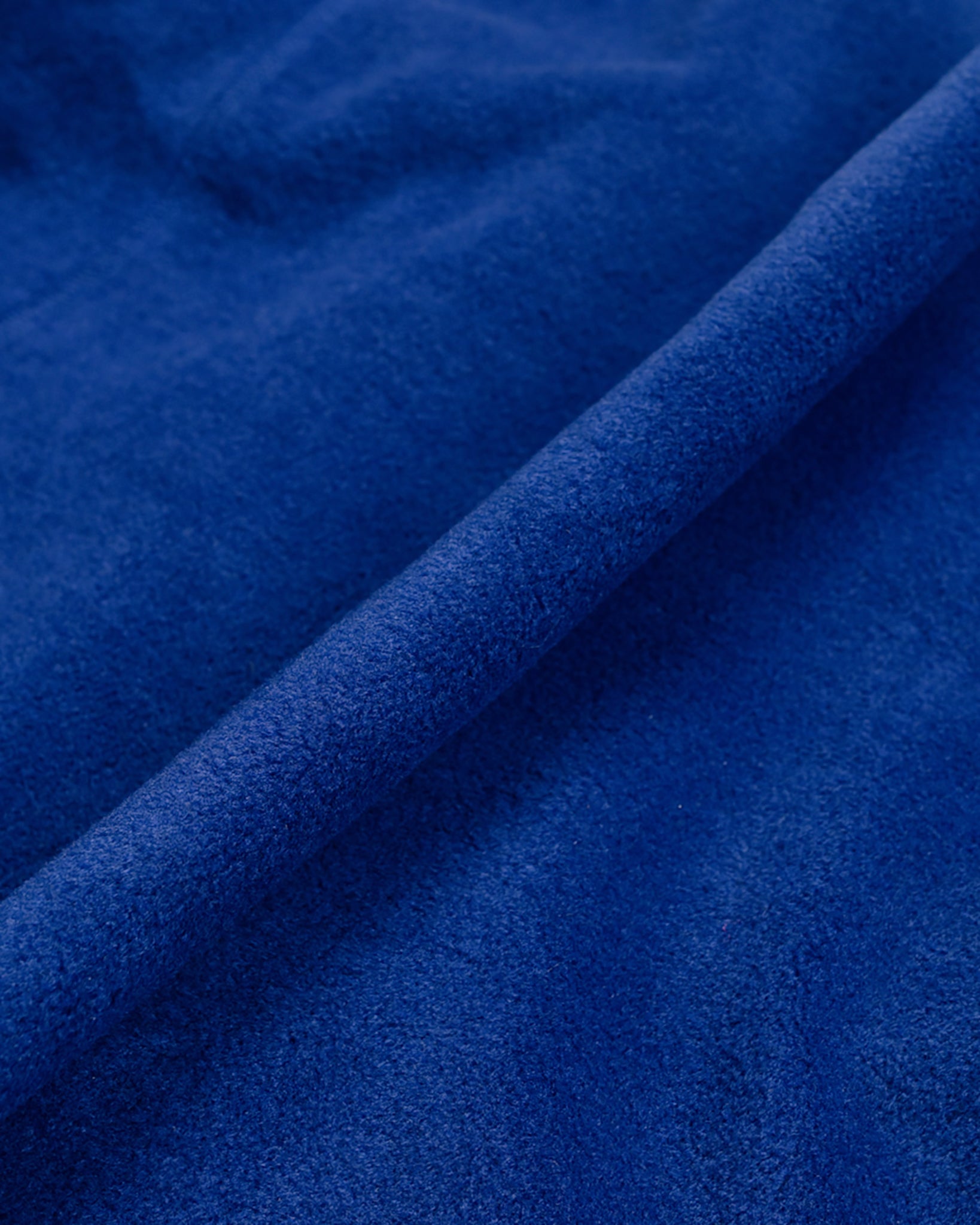 Danton Fleece Collarless Jacket Blue fabric