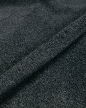 Danton Fleece Collarless Jacket Charcoal Grey