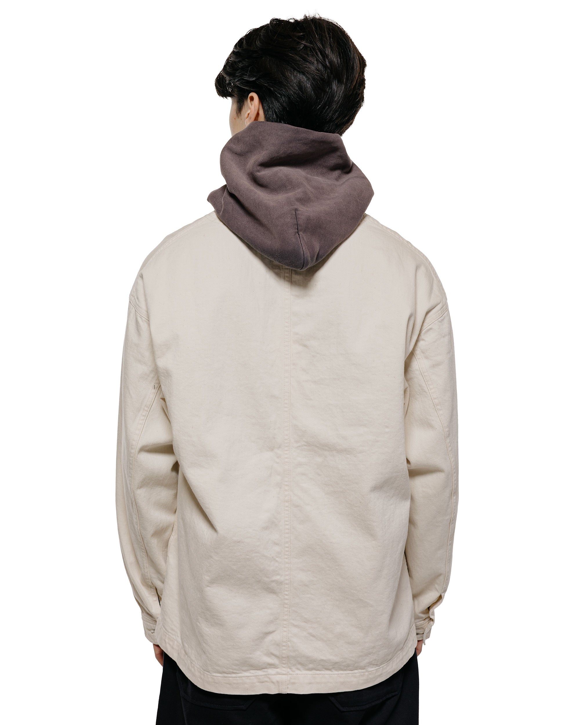 Danton Katsuragi Collarless Jacket Ecru