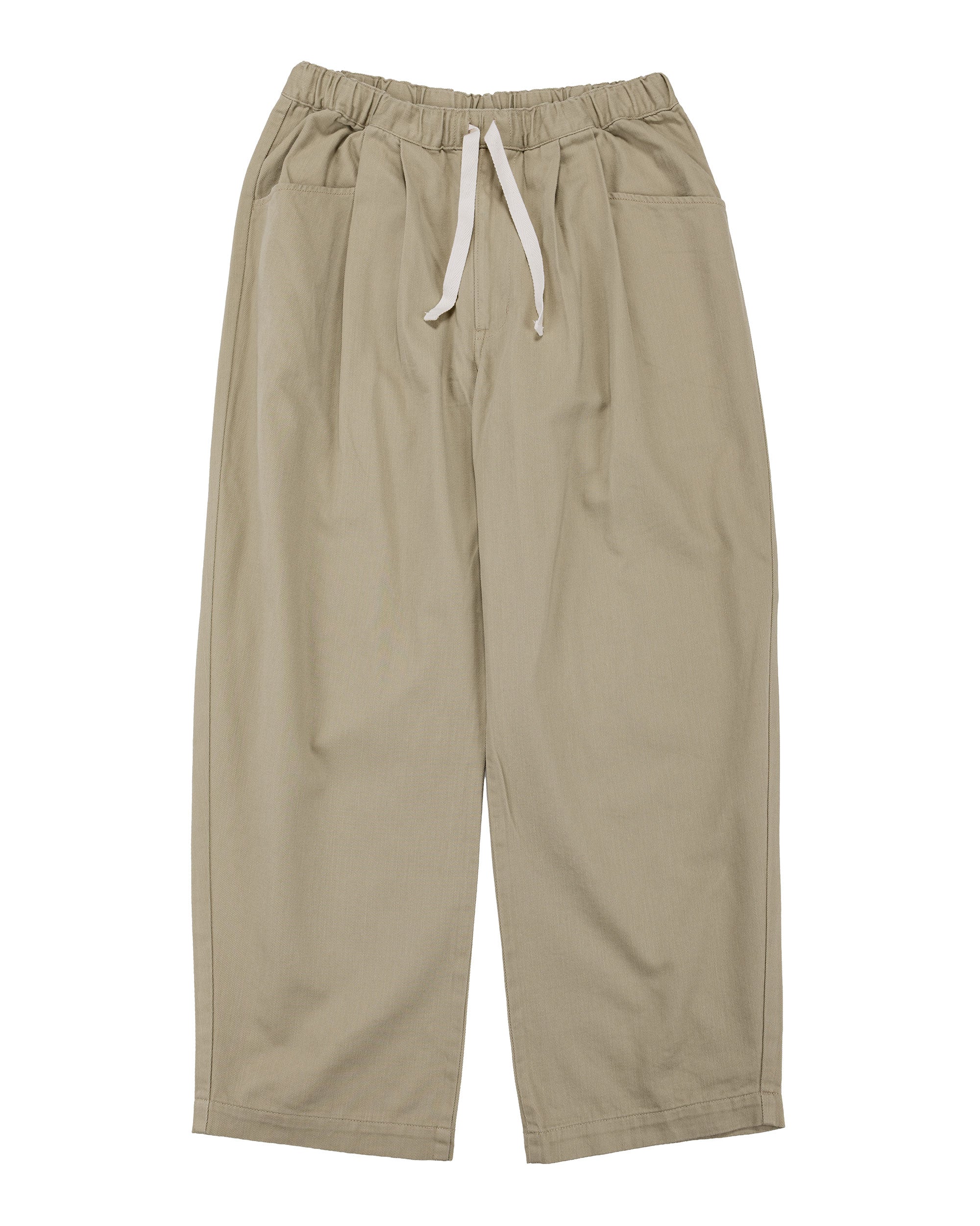 Yuan Relax Tuck Pants ”Cotton Chino”ベージュ Danton Loose Chino Cloth Tuck Pants Beige