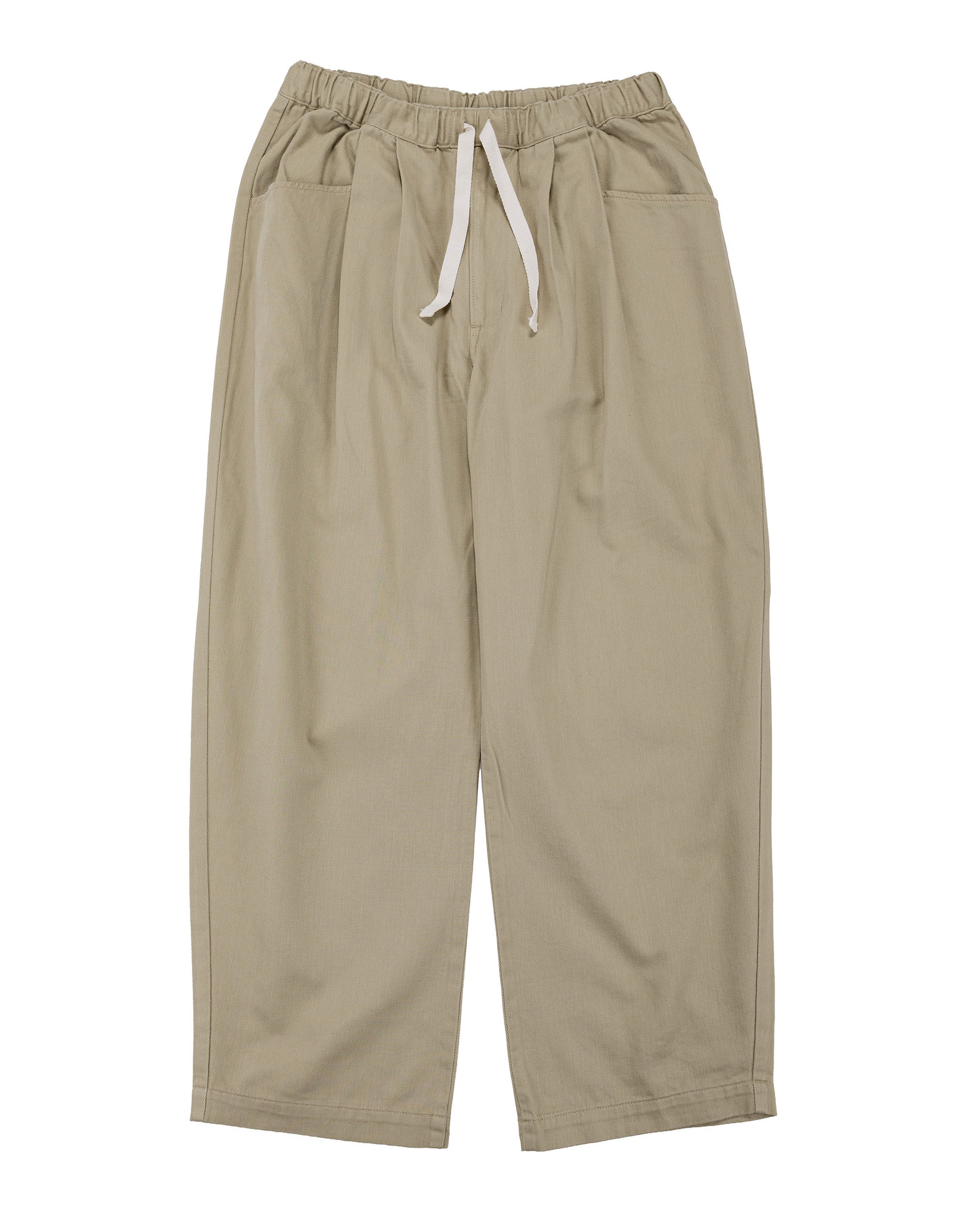 Danton Loose Chino Cloth Tuck Pants Beige