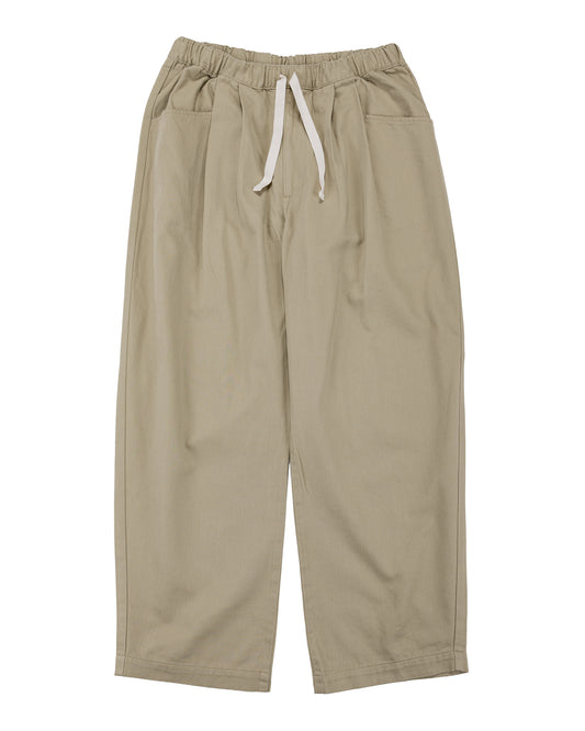 Danton Loose Chino Cloth Tuck Pants Beige