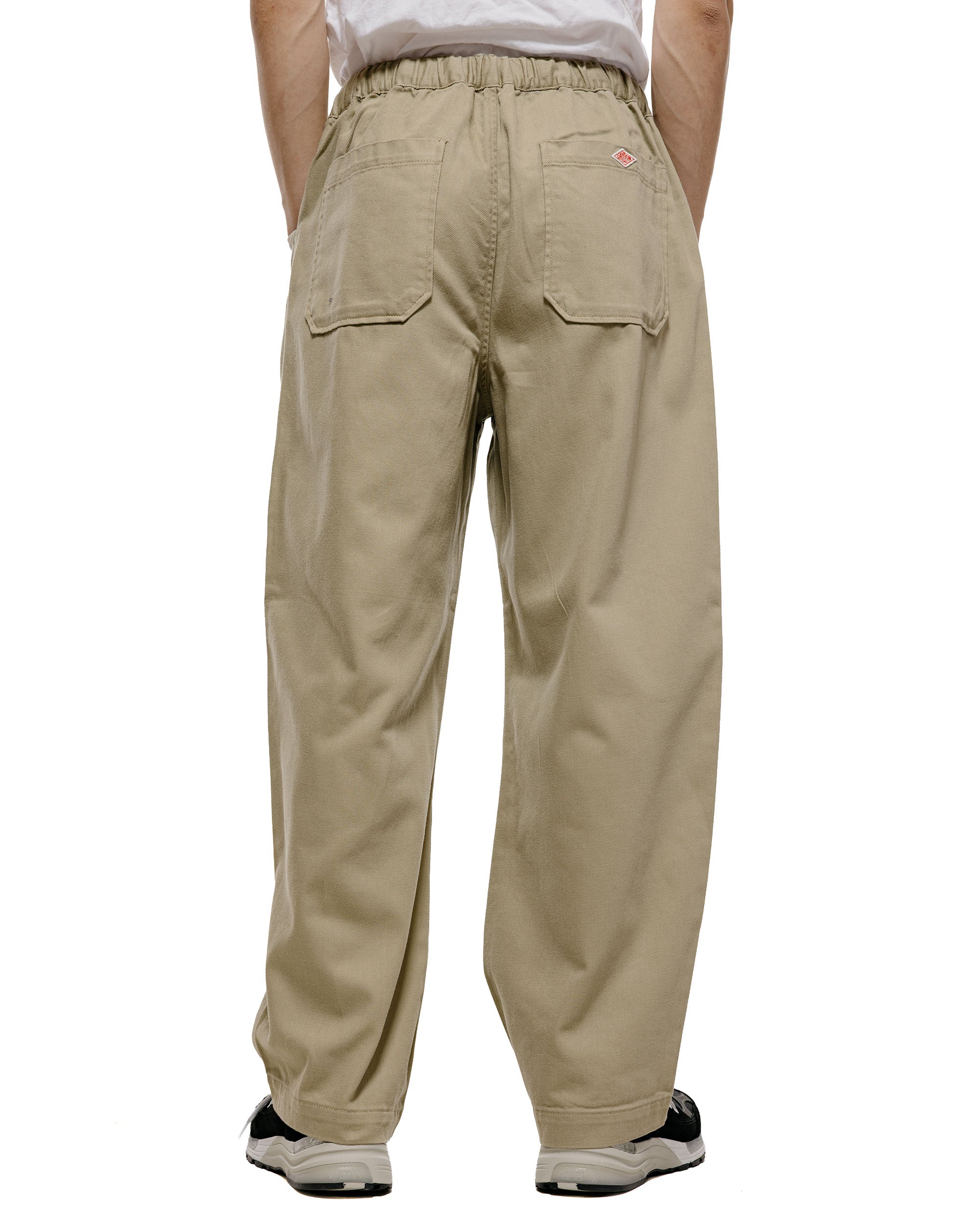 Yuan Relax Tuck Pants ”Cotton Chino”ベージュ Danton Loose Chino Cloth Tuck Pants Beige