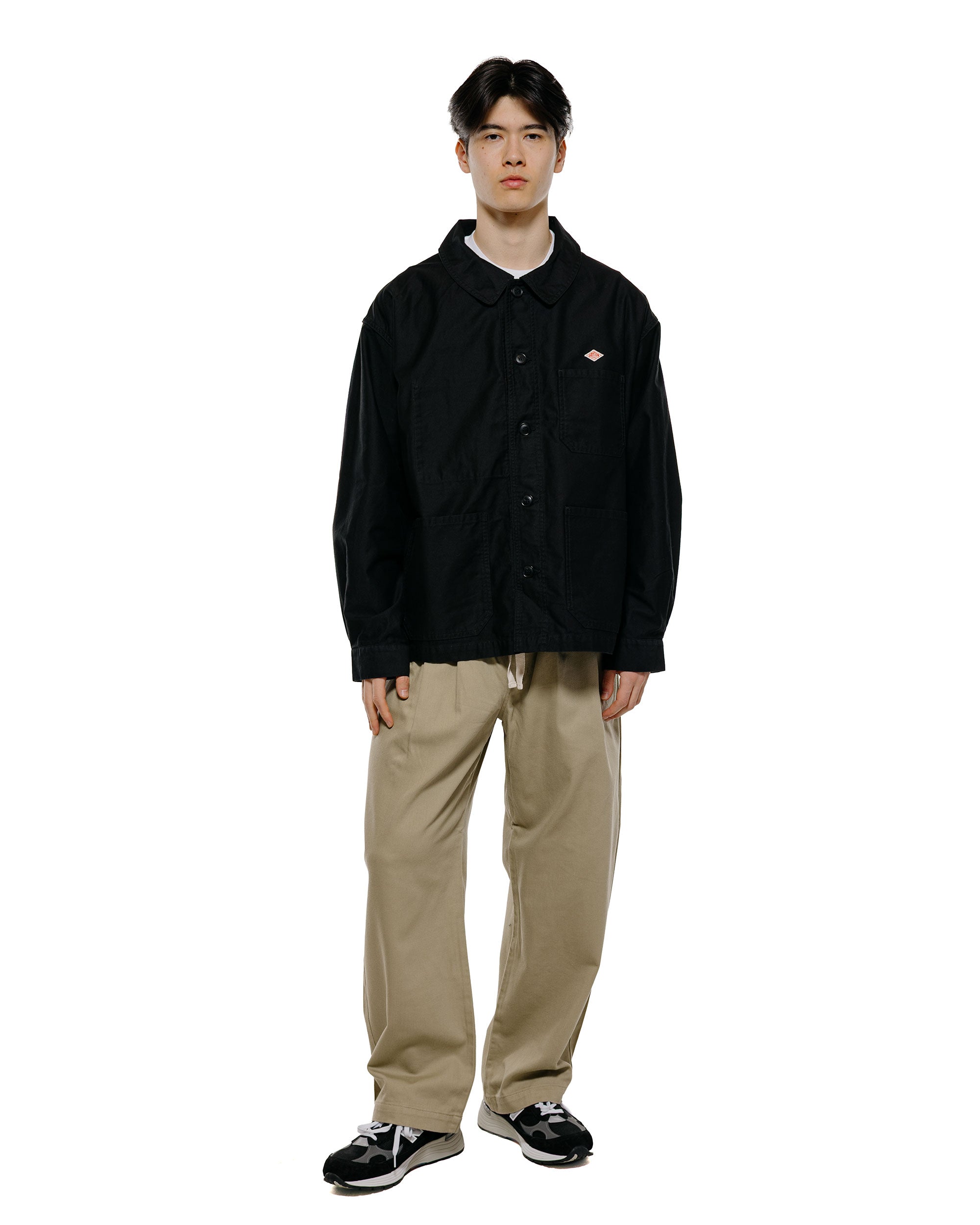 Danton Moleskin Wide Coveralls Black