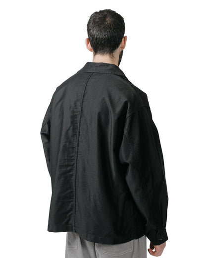 Danton Moleskin Wide Coveralls Black model back