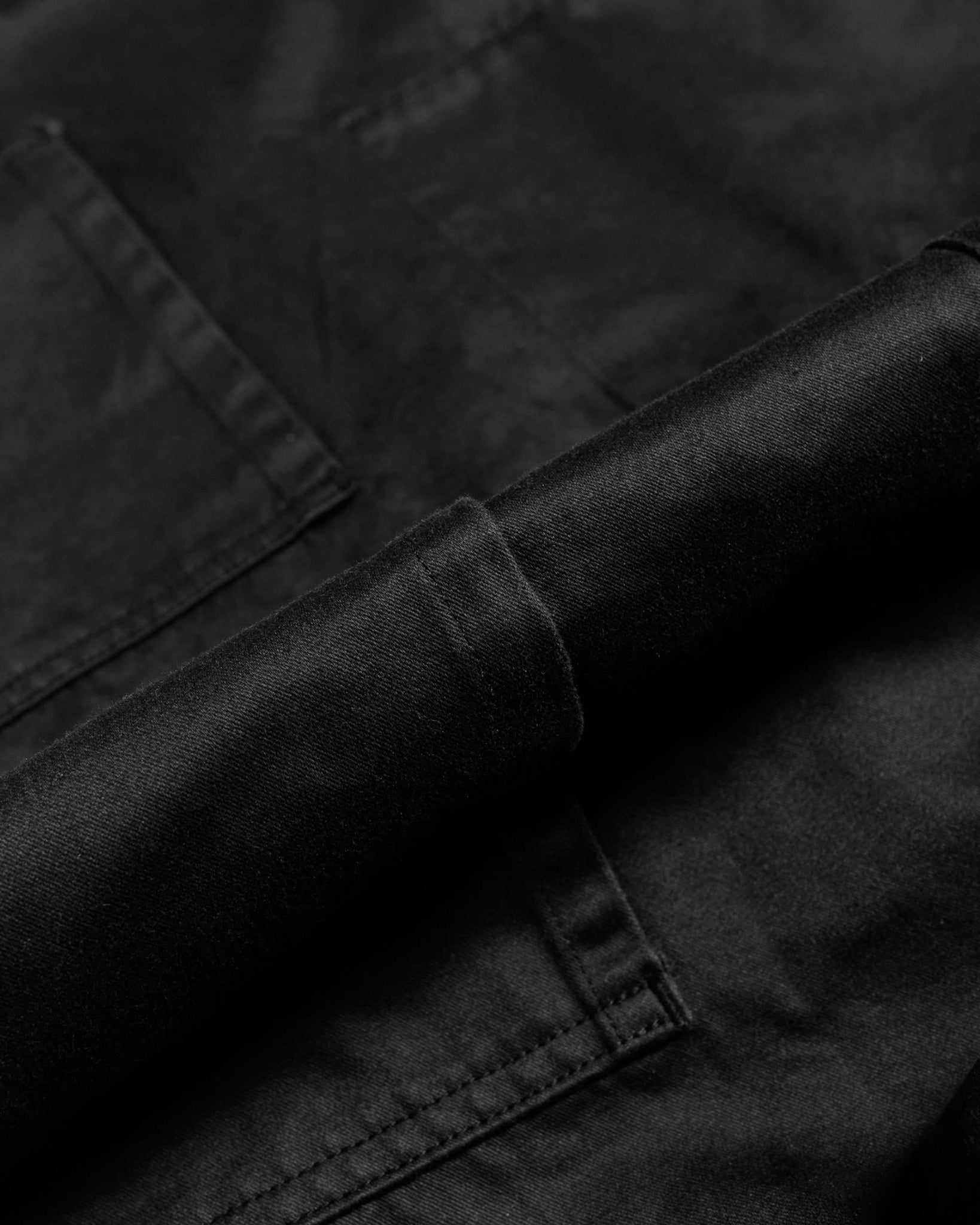 Danton Moleskin Wide Coveralls Black fabric