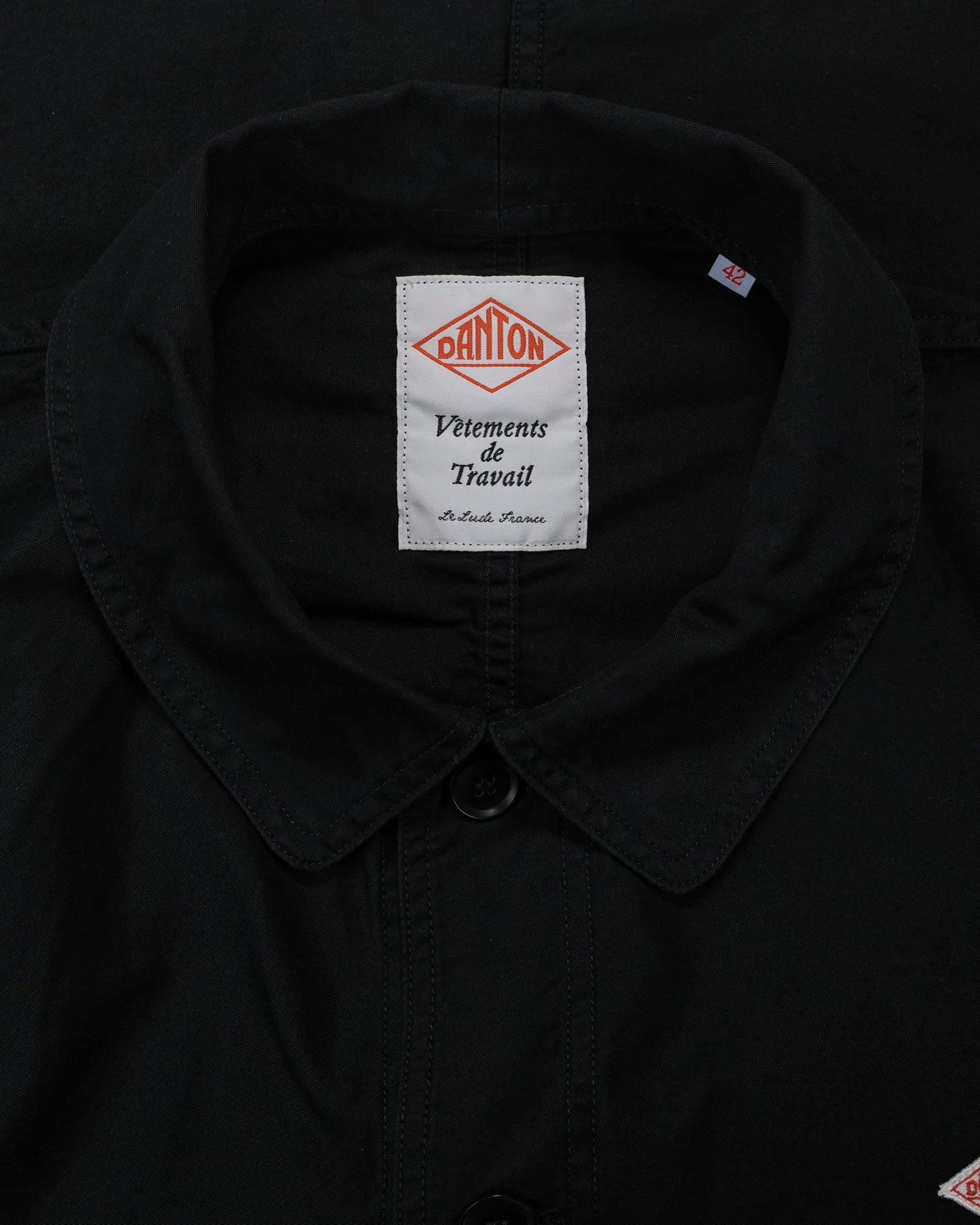 Danton Moleskin Wide Coveralls Black