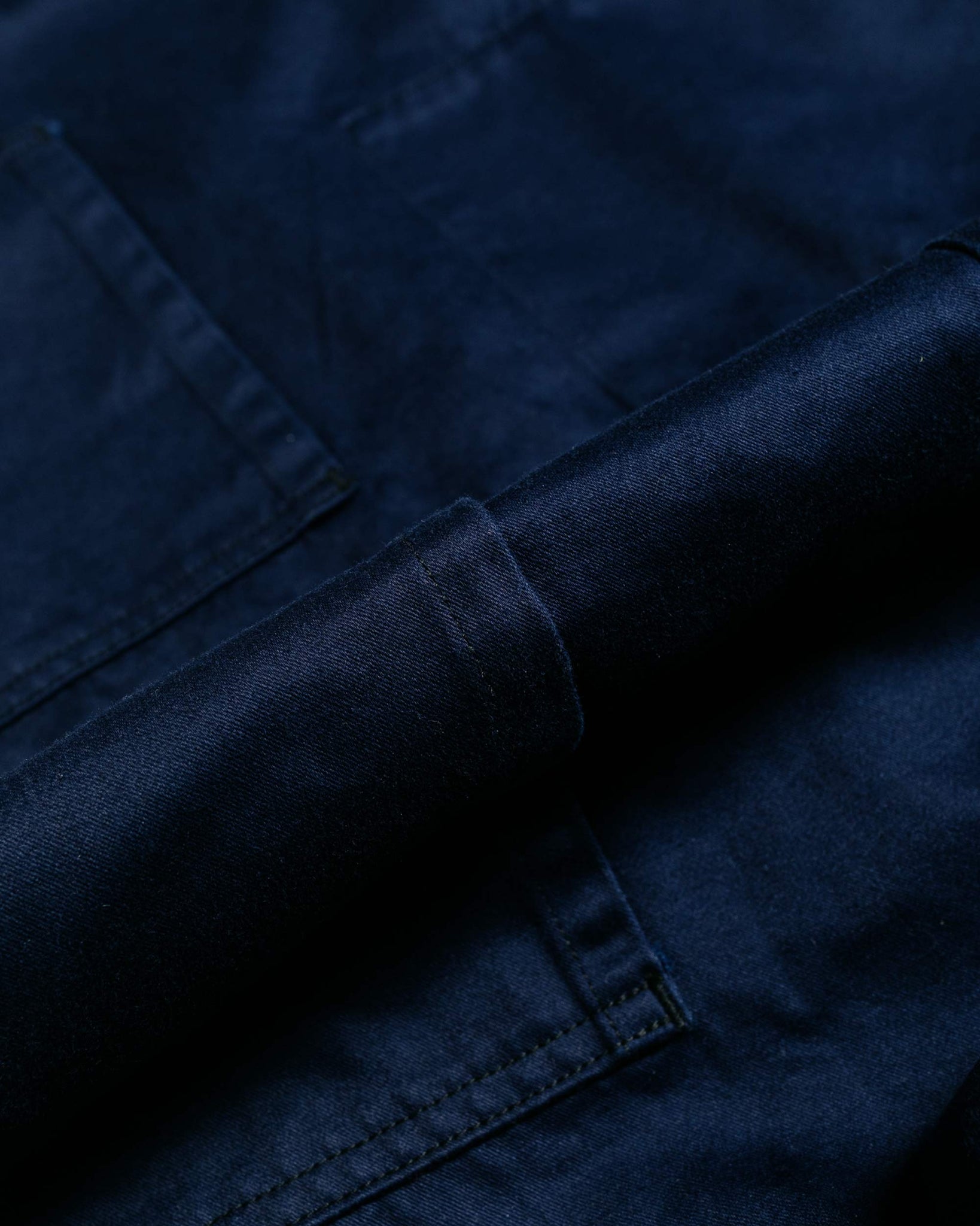 Danton Moleskin Wide Coveralls Blue fabric