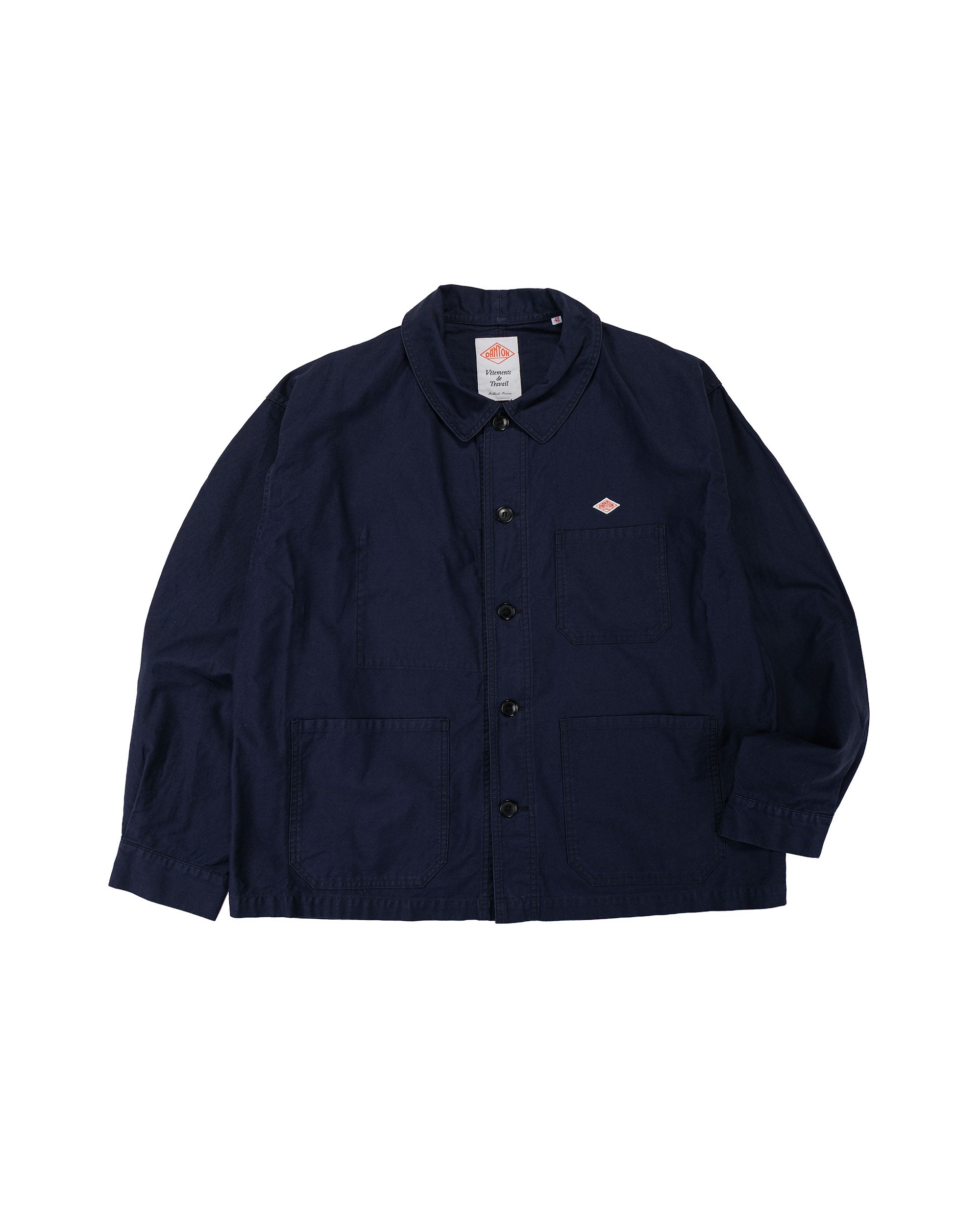 Danton Wool Pile Collar Round Jacket Charcoal