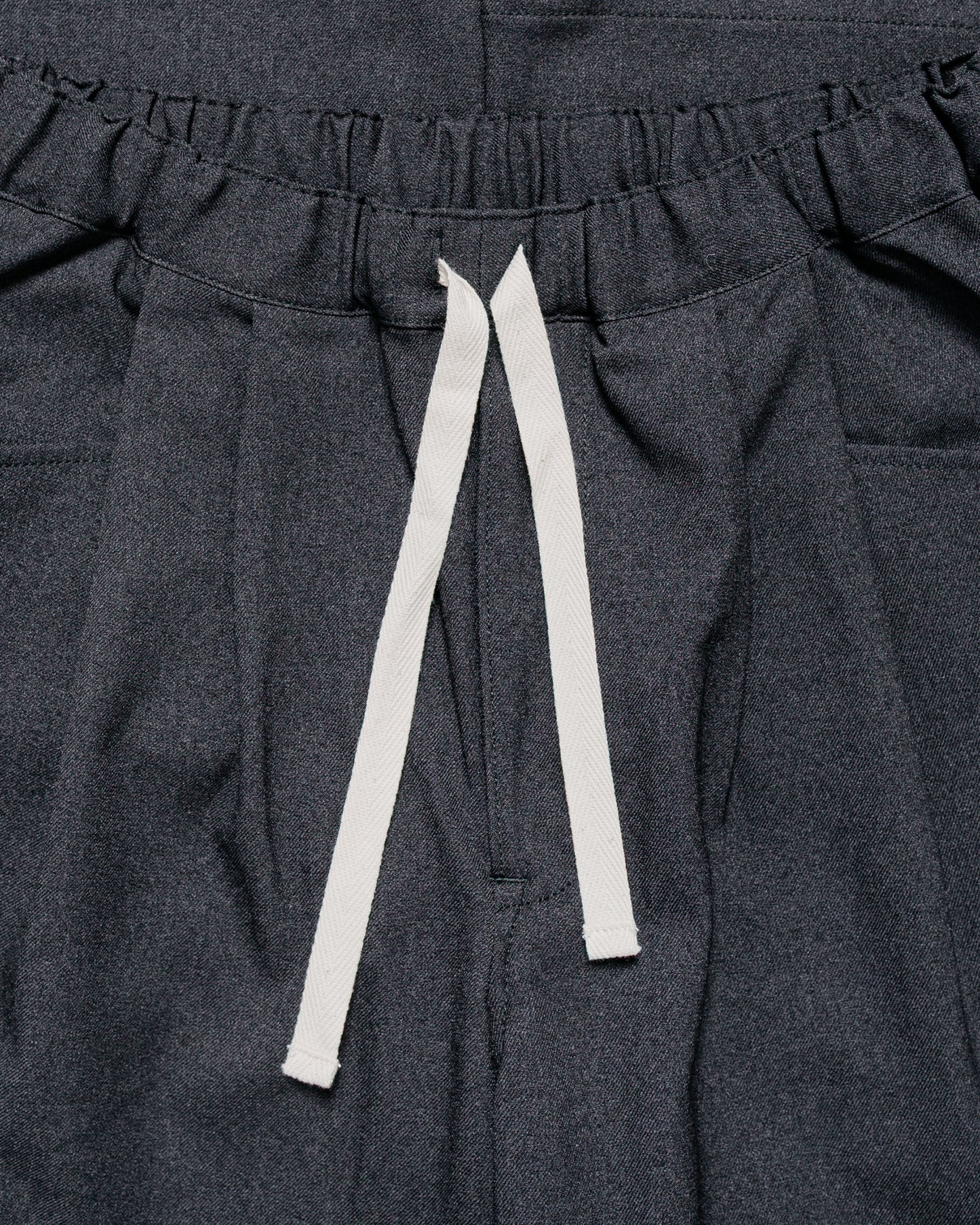 Danton Polyester Flannel Tuck Pants Dark Green/Grey