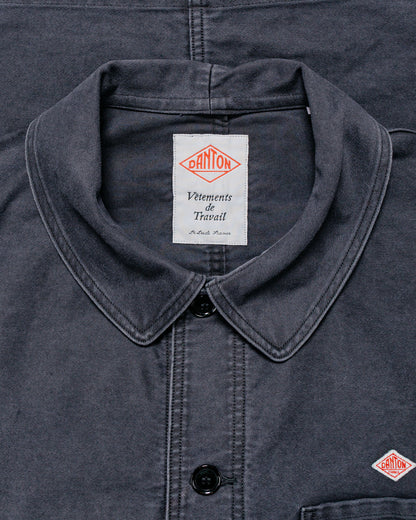 Danton Sulfur Dye Heavy Moleskin Wide Coveralls Black