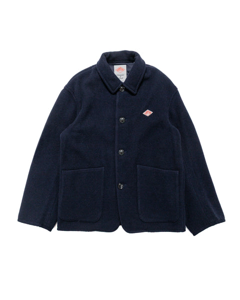Danton Wool Light Pile Coveralls Jacket Navy