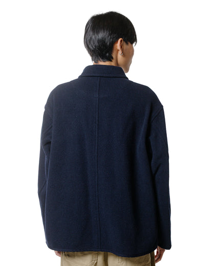 Danton Wool Light Pile Coveralls Jacket Navy