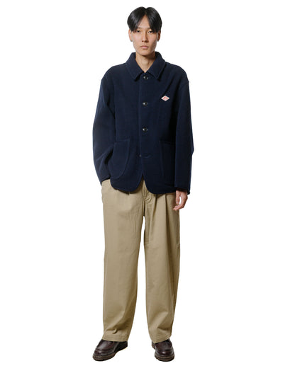 Danton Wool Light Pile Coveralls Jacket Navy