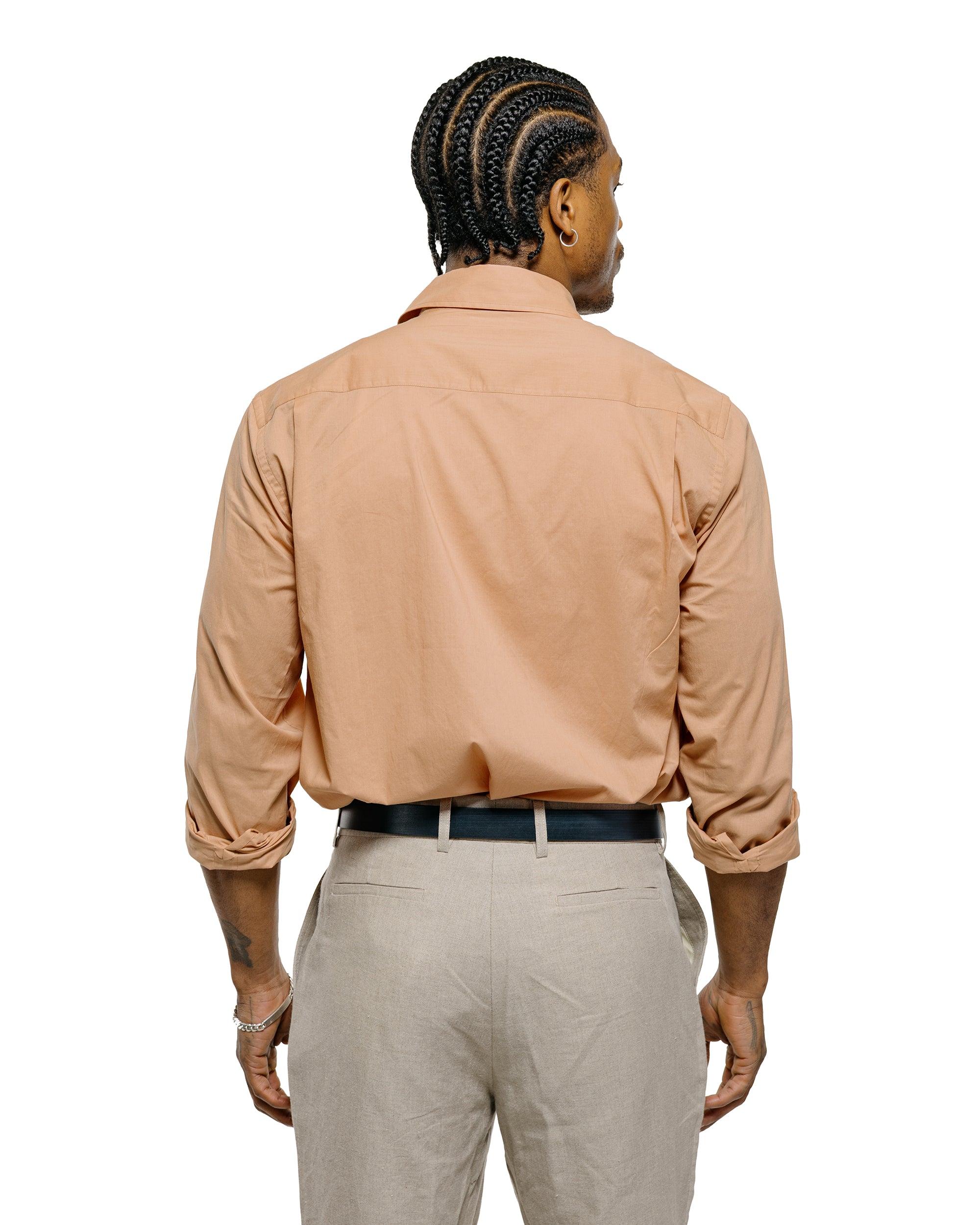 De Bonne Facture Artist Shirt Washed Cotton Voile Rosewood