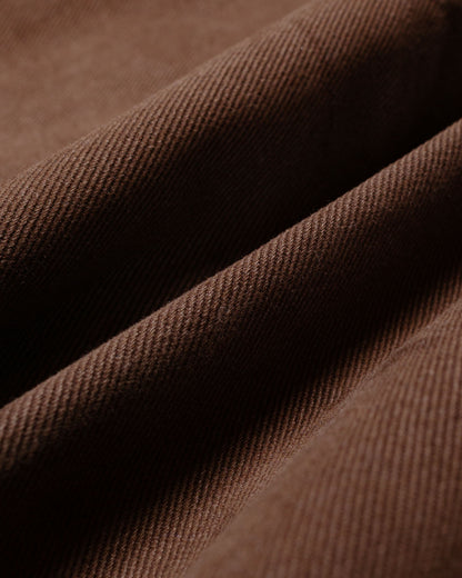 De Bonne Facture Balloon Trousers Heavy Cotton Drill Bark Brown