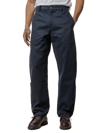 De Bonne Facture Balloon Trousers Heavy Cotton Drill Dark Navy