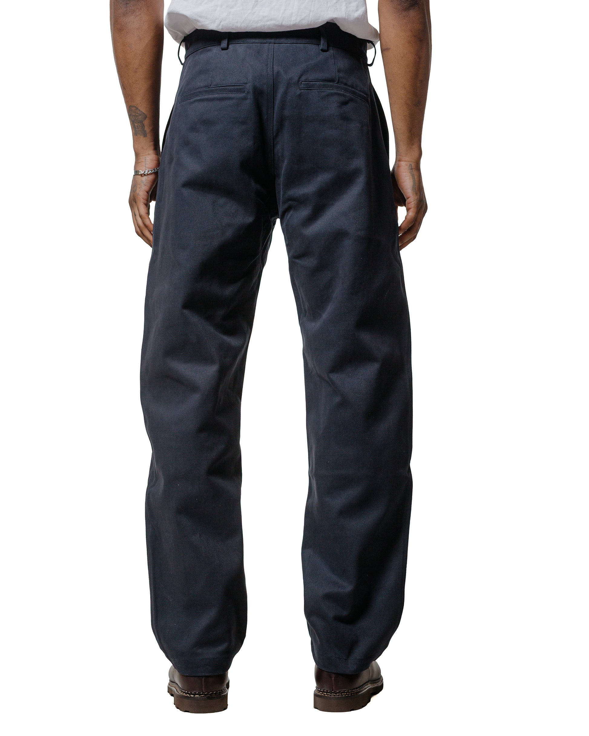De Bonne Facture Balloon Trousers Heavy Cotton Drill Dark Navy